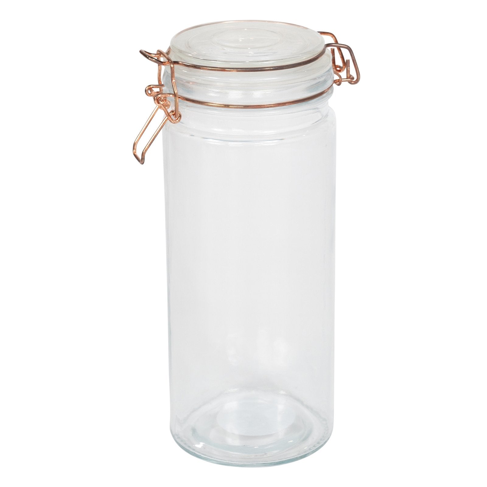 Kitchen Storage Jar With Copper Clip 25cm - Kaftan direct