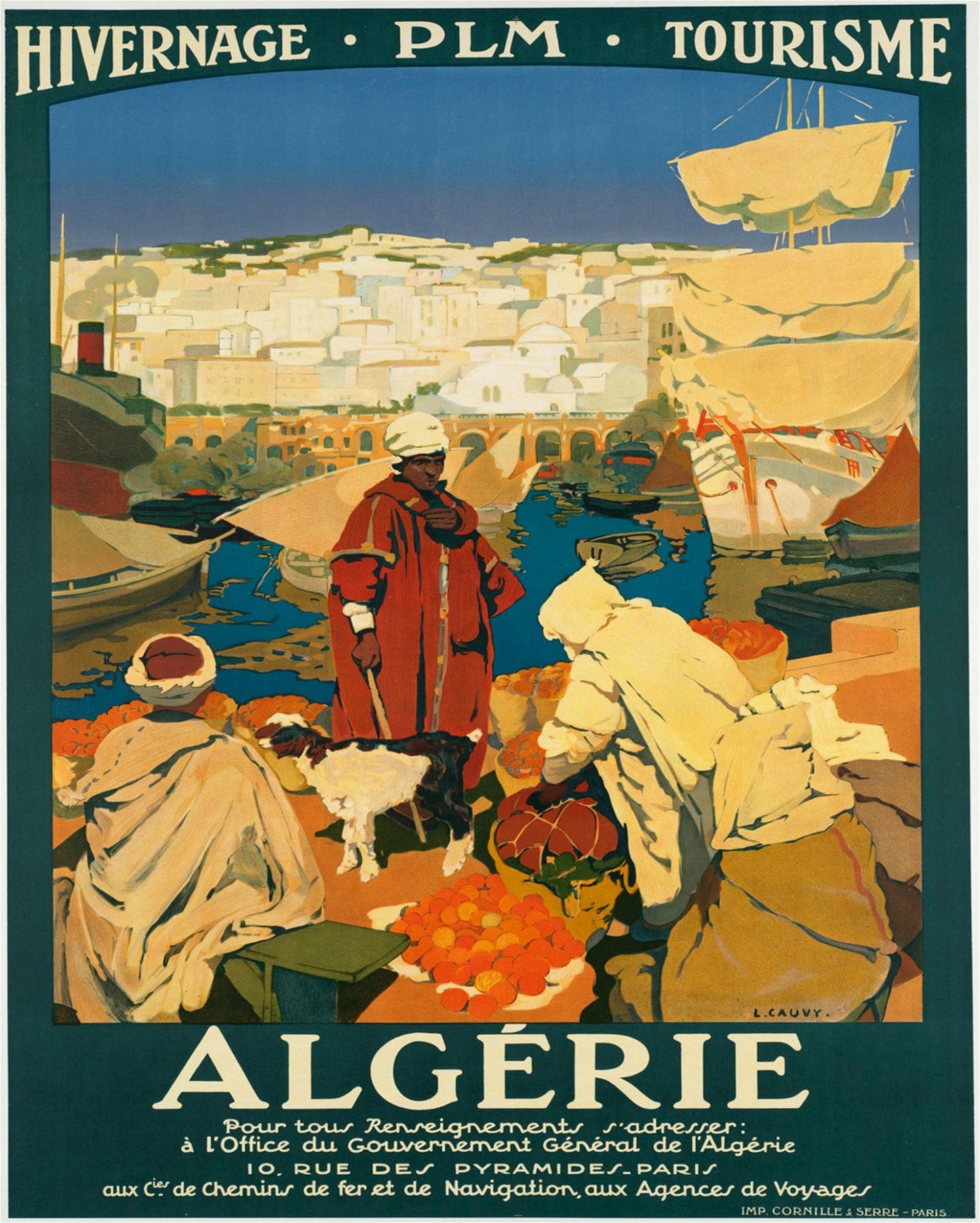 Vintage Metal Sign - Retro Advertising - Algerie Tourism
