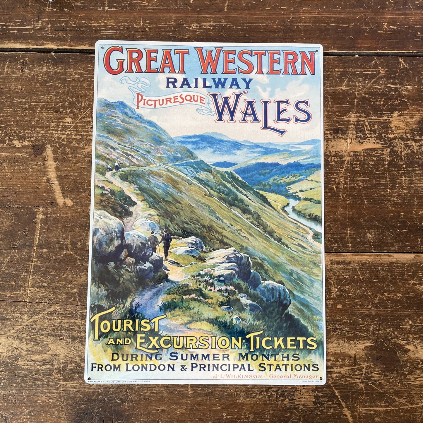 Vintage Metal Sign - British Railways Retro Advertising, Great Western Wales - Kaftan direct