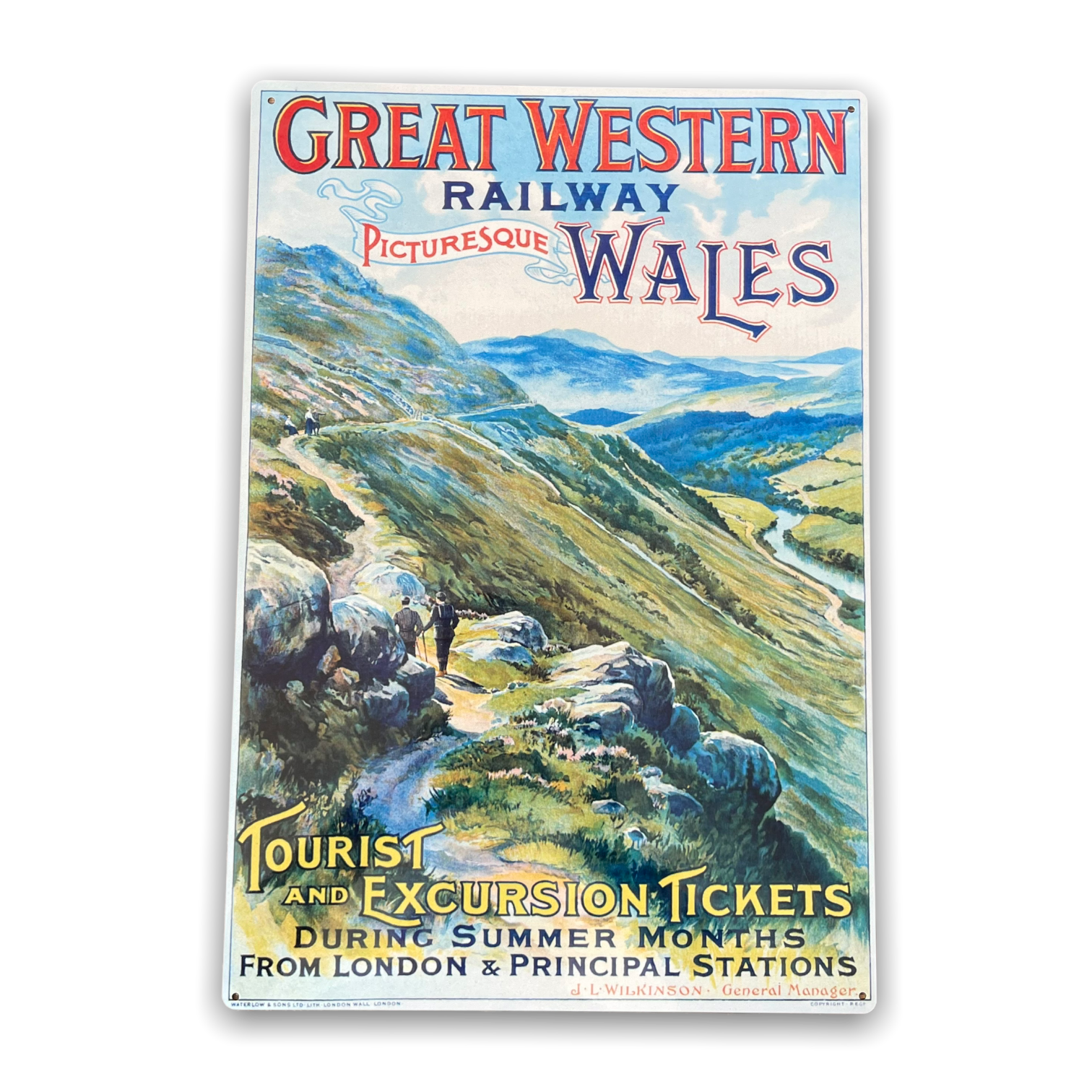Vintage Metal Sign - British Railways Retro Advertising, Great Western Wales - Kaftan direct
