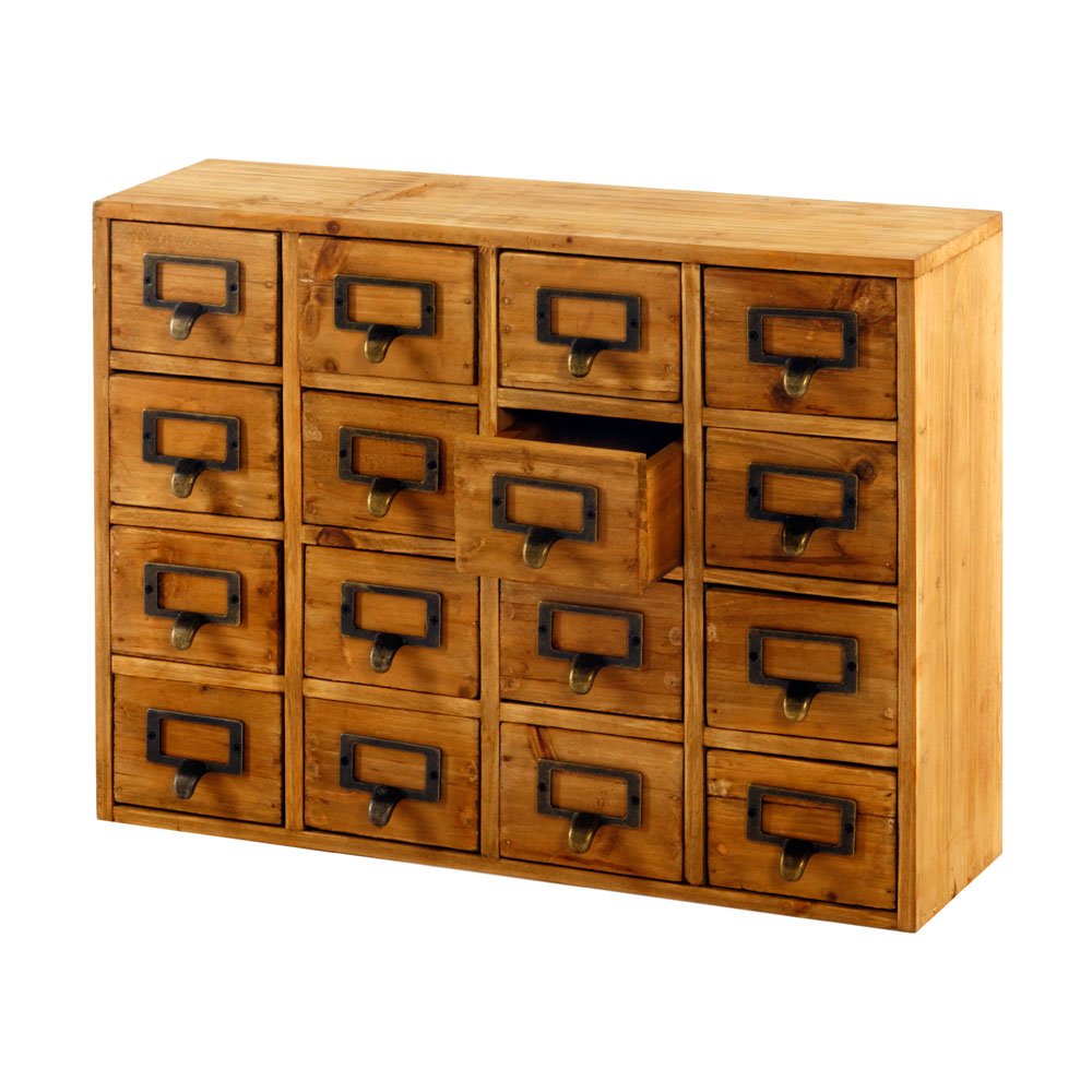 Storage Drawers (16 drawers) 35 x 15 x 46.5cm - Kaftan direct
