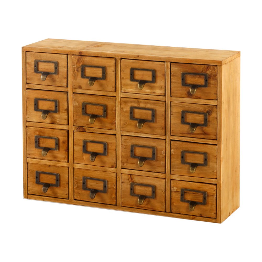 Storage Drawers (16 drawers) 35 x 15 x 46.5cm - Kaftan direct