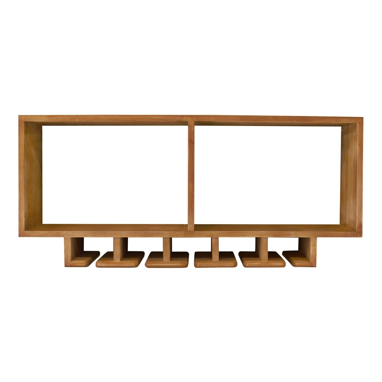 Kitchen Shelving Unit With Storage For Wine Glasses - Kaftan direct
