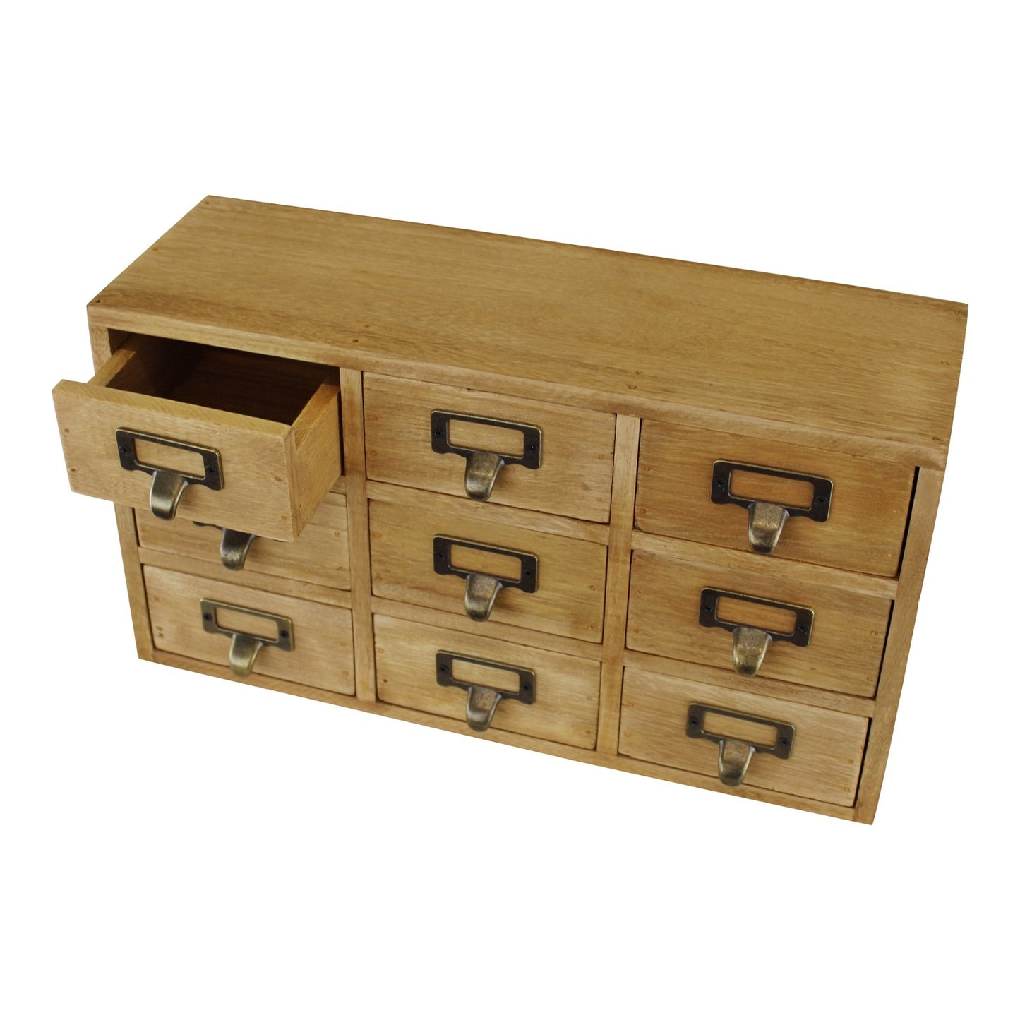 9 Drawer Triple Level Small Storage Unit, Trinket Drawers - Kaftan direct