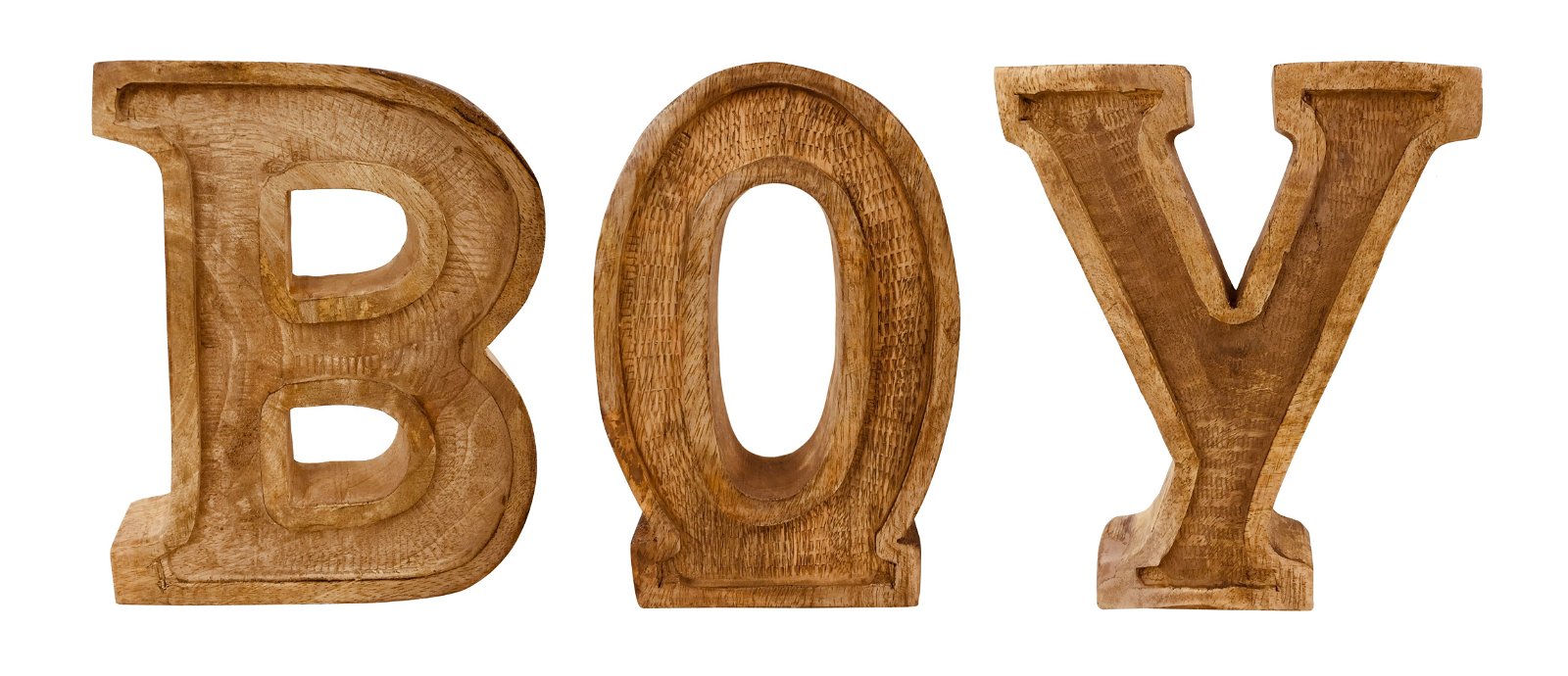 Hand Carved Wooden Embossed Letters Boy - Kaftan direct