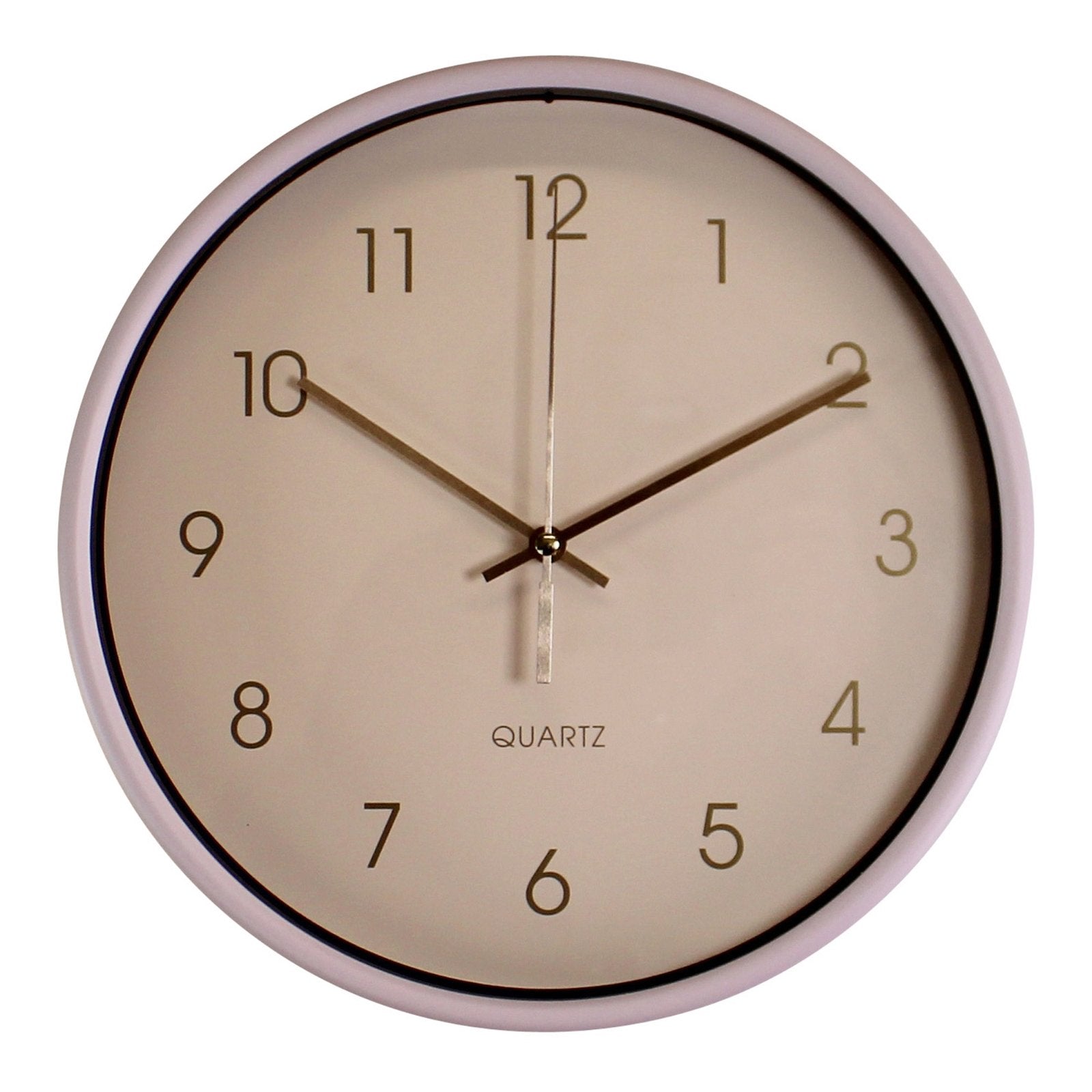 Round Wall Clock In Dusky Pink 25cm - Kaftan direct