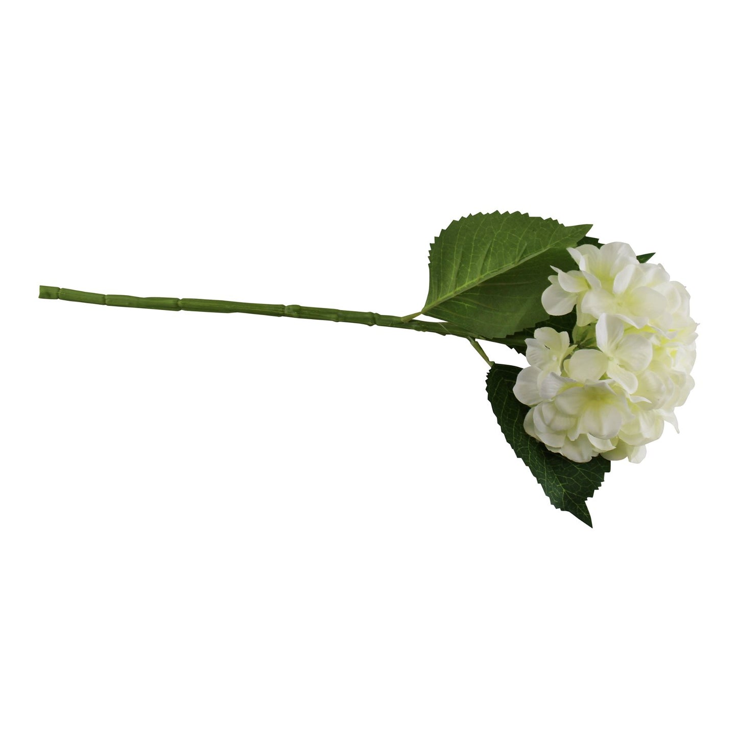 Single Hydrangea Spray, Cream Flower, 49cm