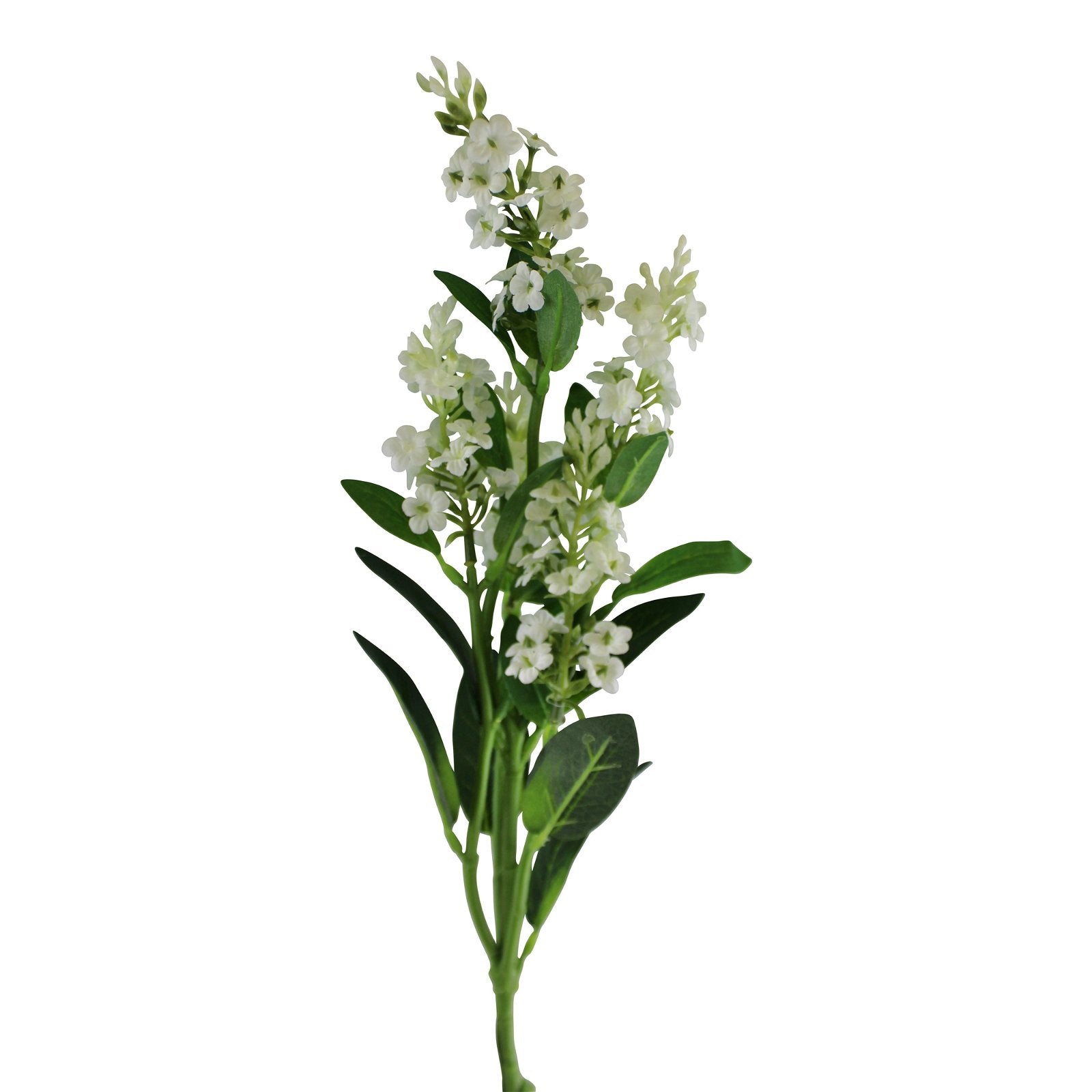 Single Lavender Spray, Cream Flowers, 63cm - Kaftan direct