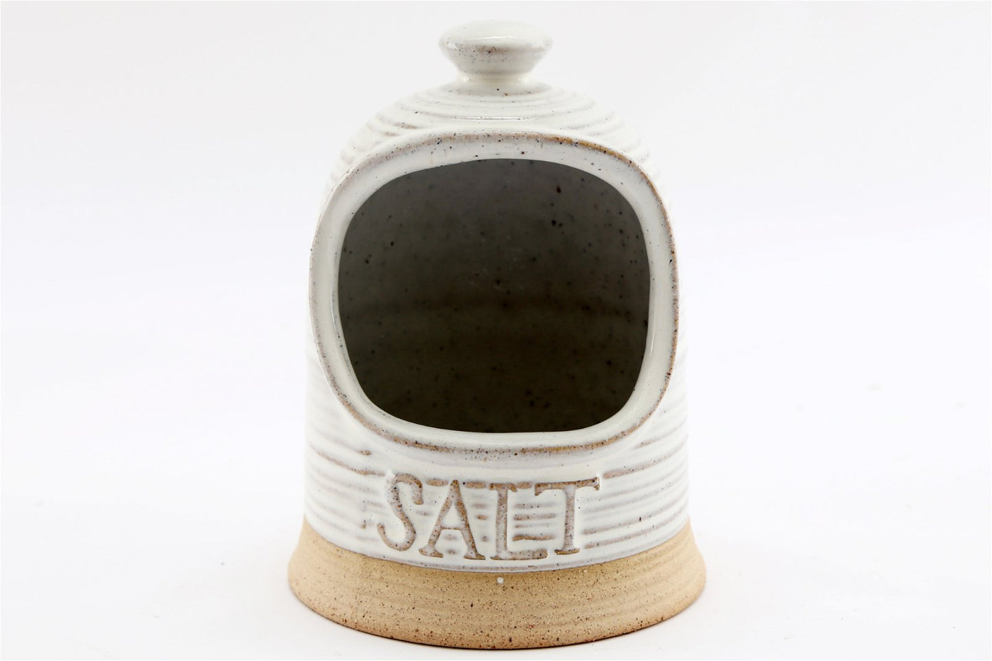 Natural Ceramic Salt Cellar 15cm