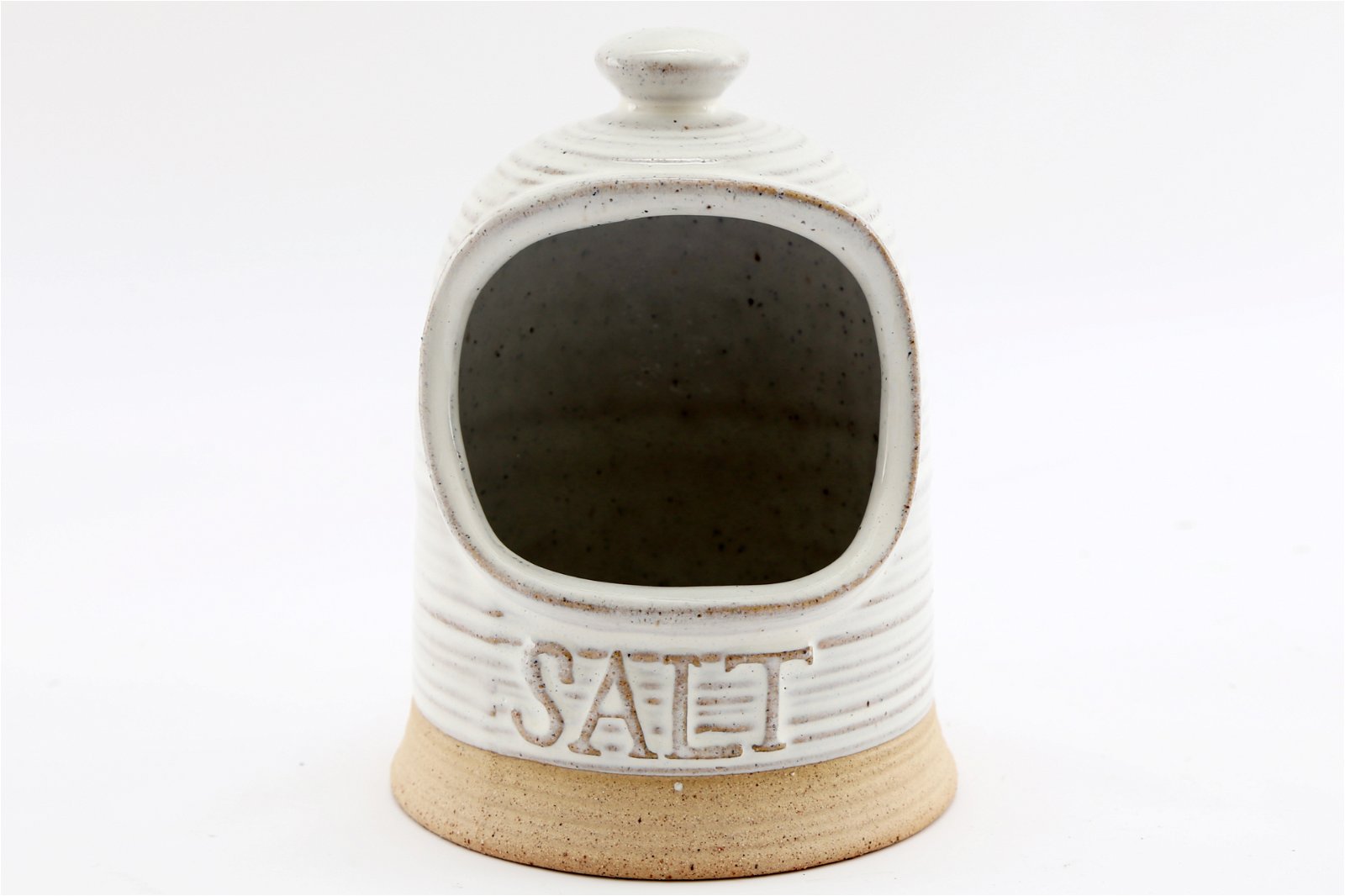 Natural Ceramic Salt Cellar 15cm - Kaftan direct
