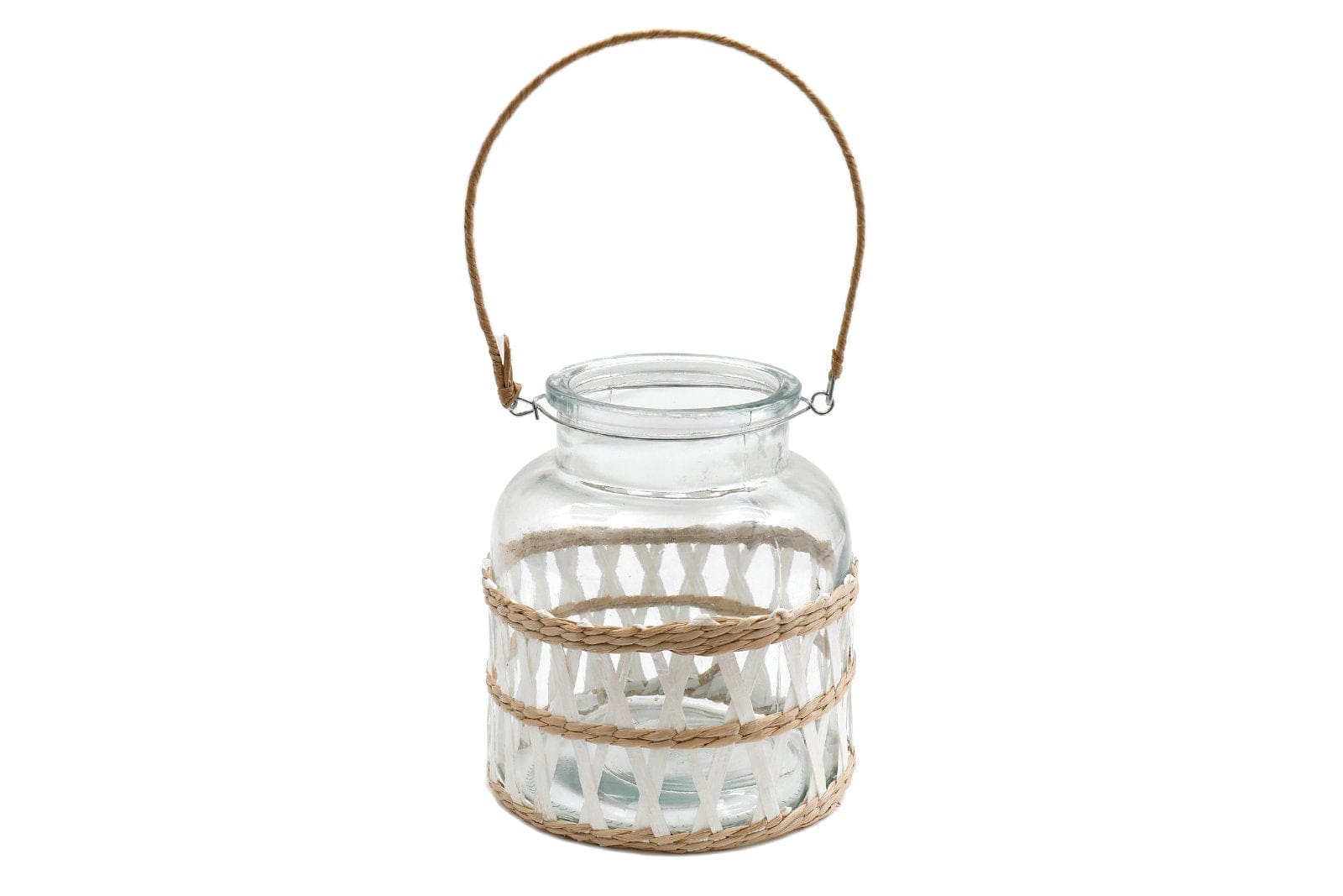Candle Lantern with Weave - Kaftan direct