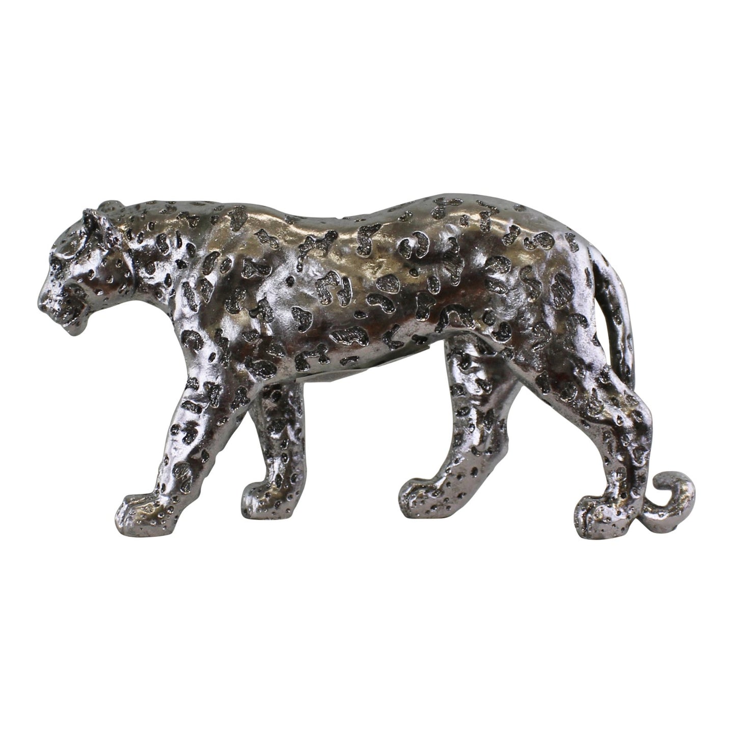 Silver Leopard Ornament Small - Kaftan direct