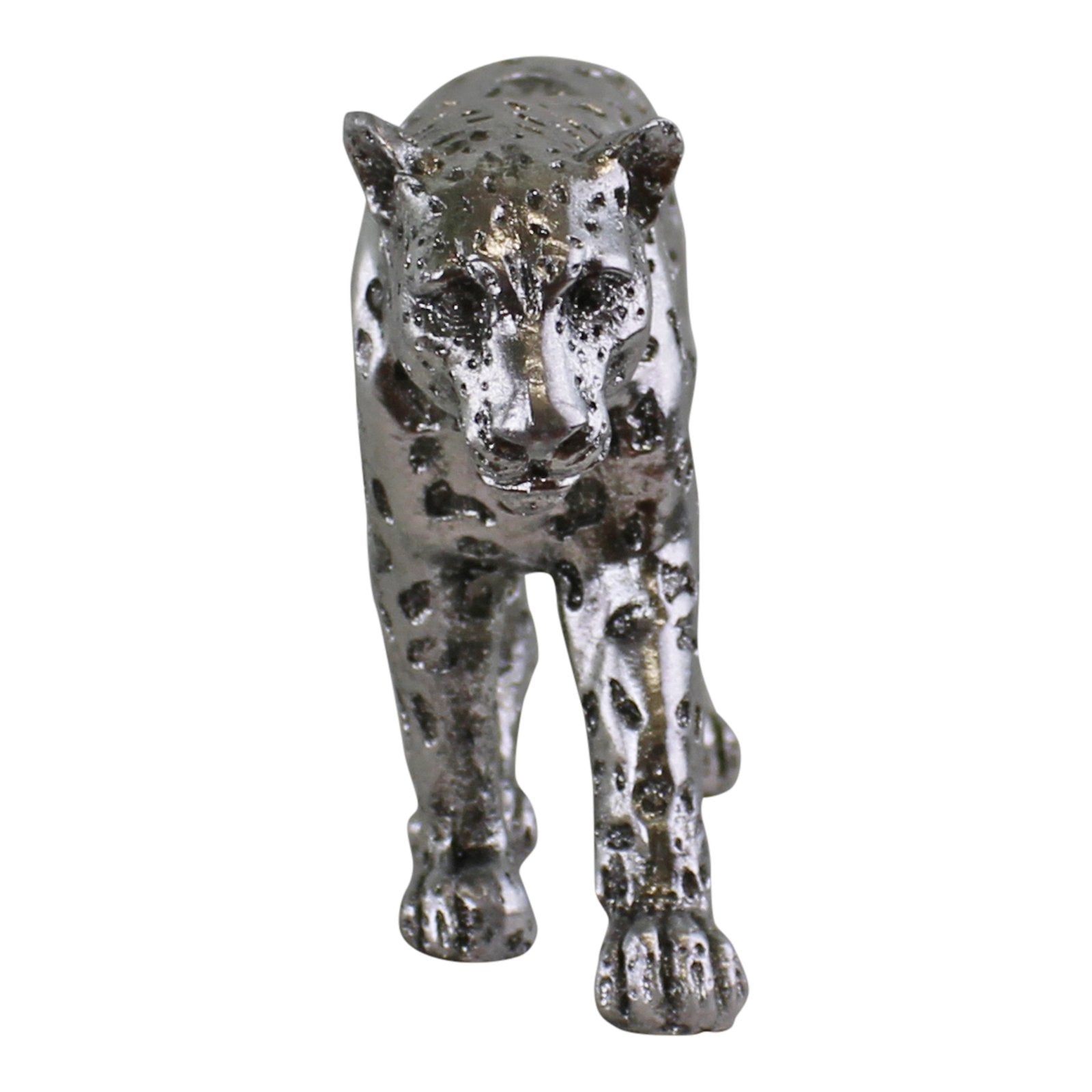 Silver Leopard Ornament Small - Kaftan direct