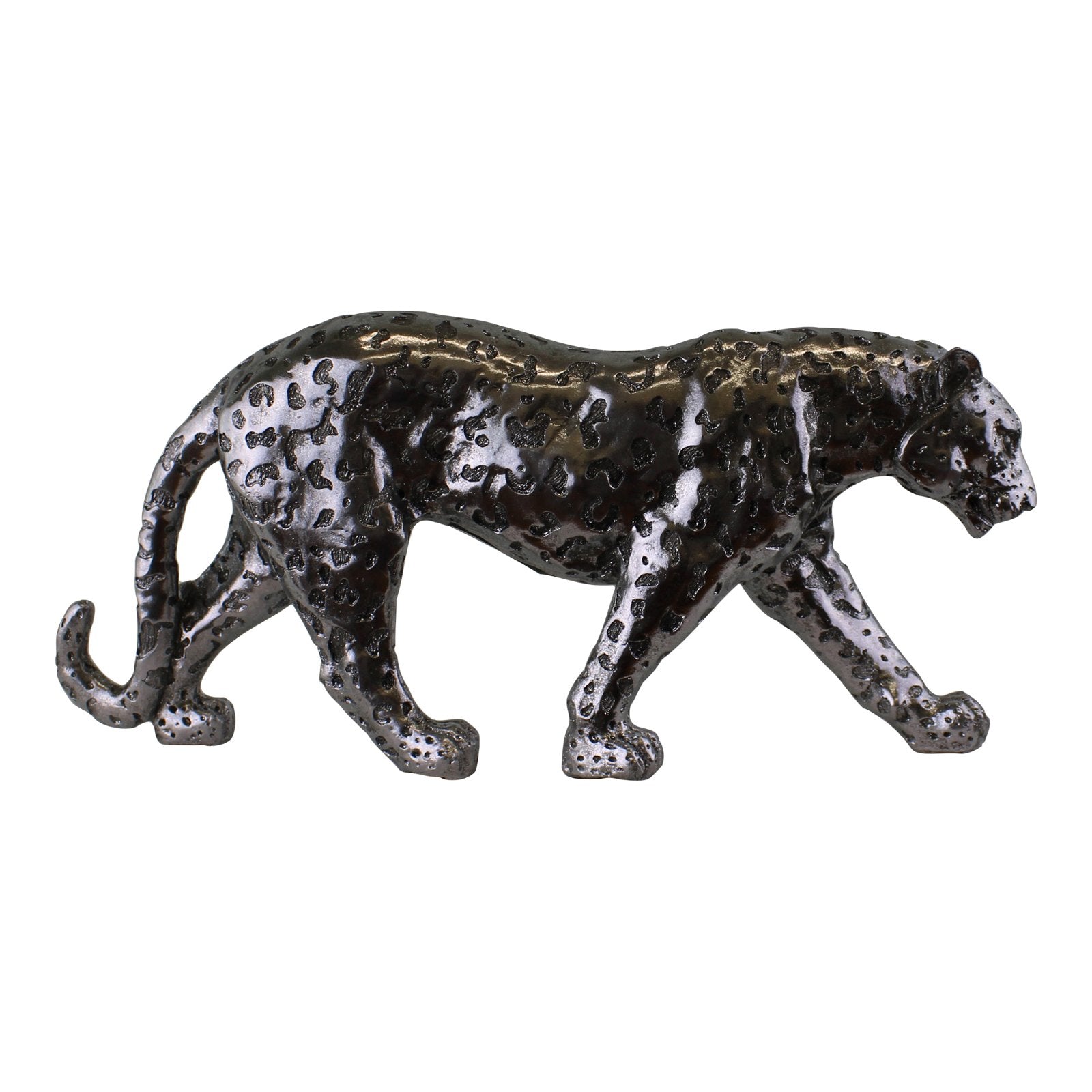 Silver Leopard Ornament Large - Kaftan direct