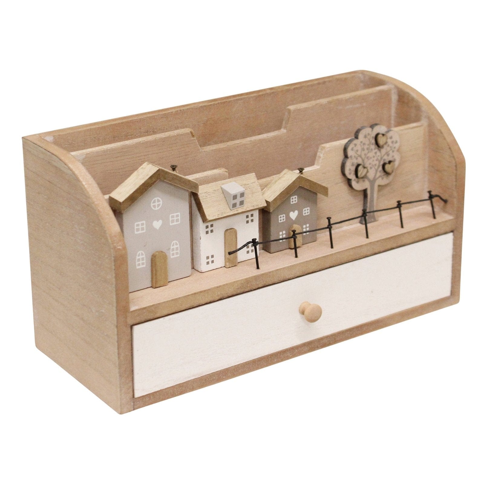Letter Rack With Drawers, Wooden Houses Design - Kaftan direct