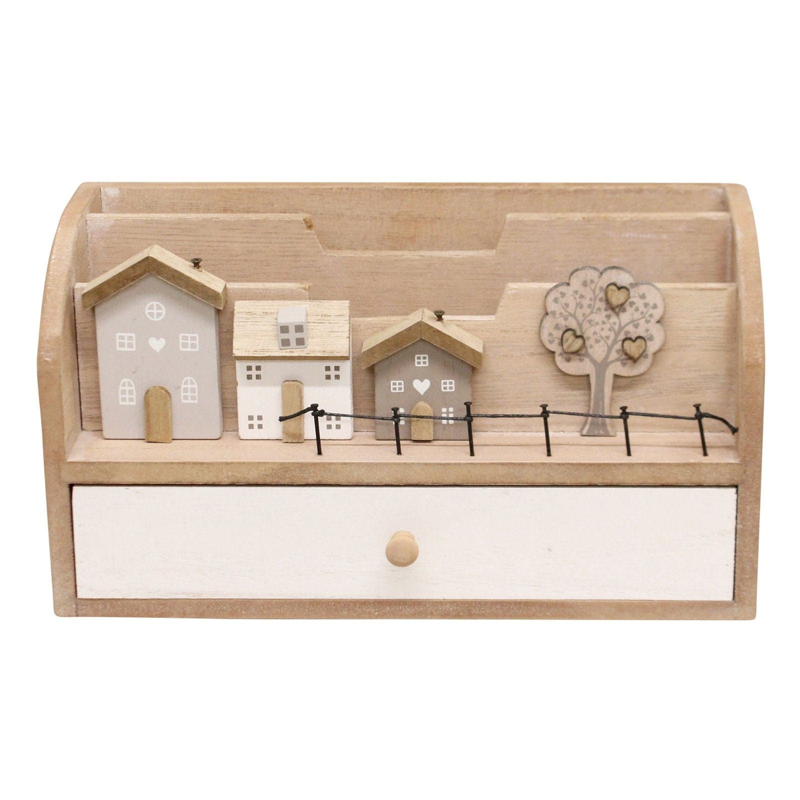Letter Rack With Drawers, Wooden Houses Design - Kaftan direct
