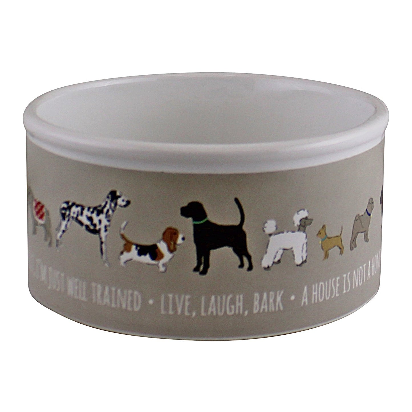 Small Ceramic Dog Bowl, 13cm - Kaftan direct
