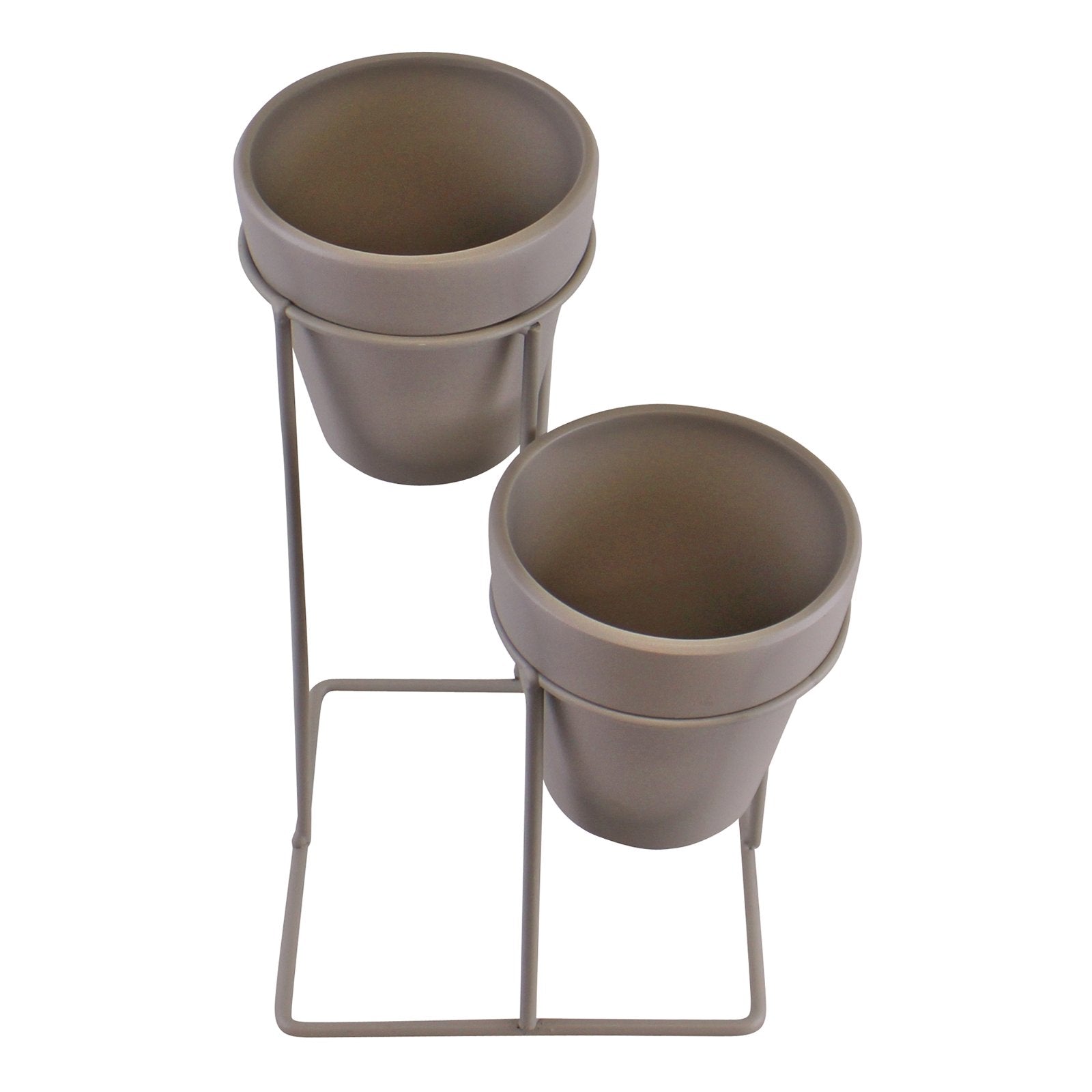Potting Shed Small Double Planter On Stand, Grey - Kaftan direct