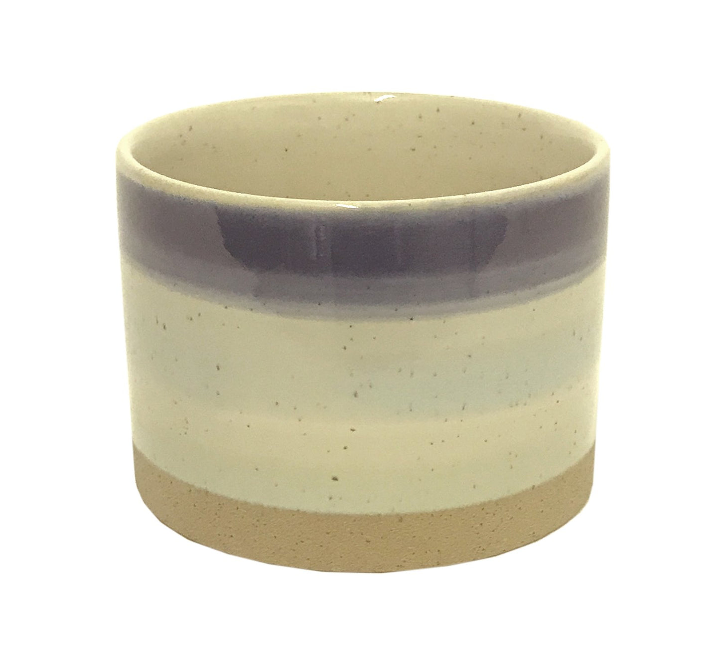 Blue Striped Ceramic Planter - Kaftan direct