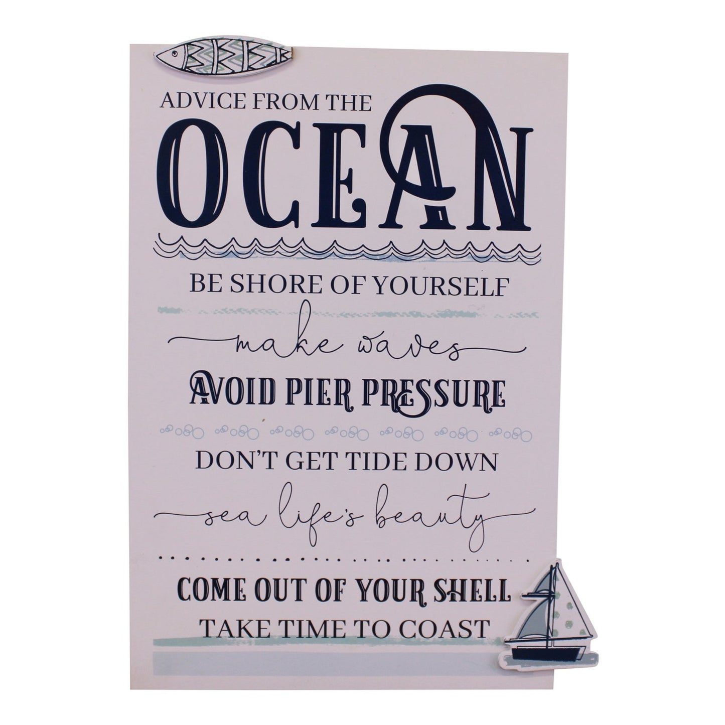 Rules Of The Ocean Wall Plaque
