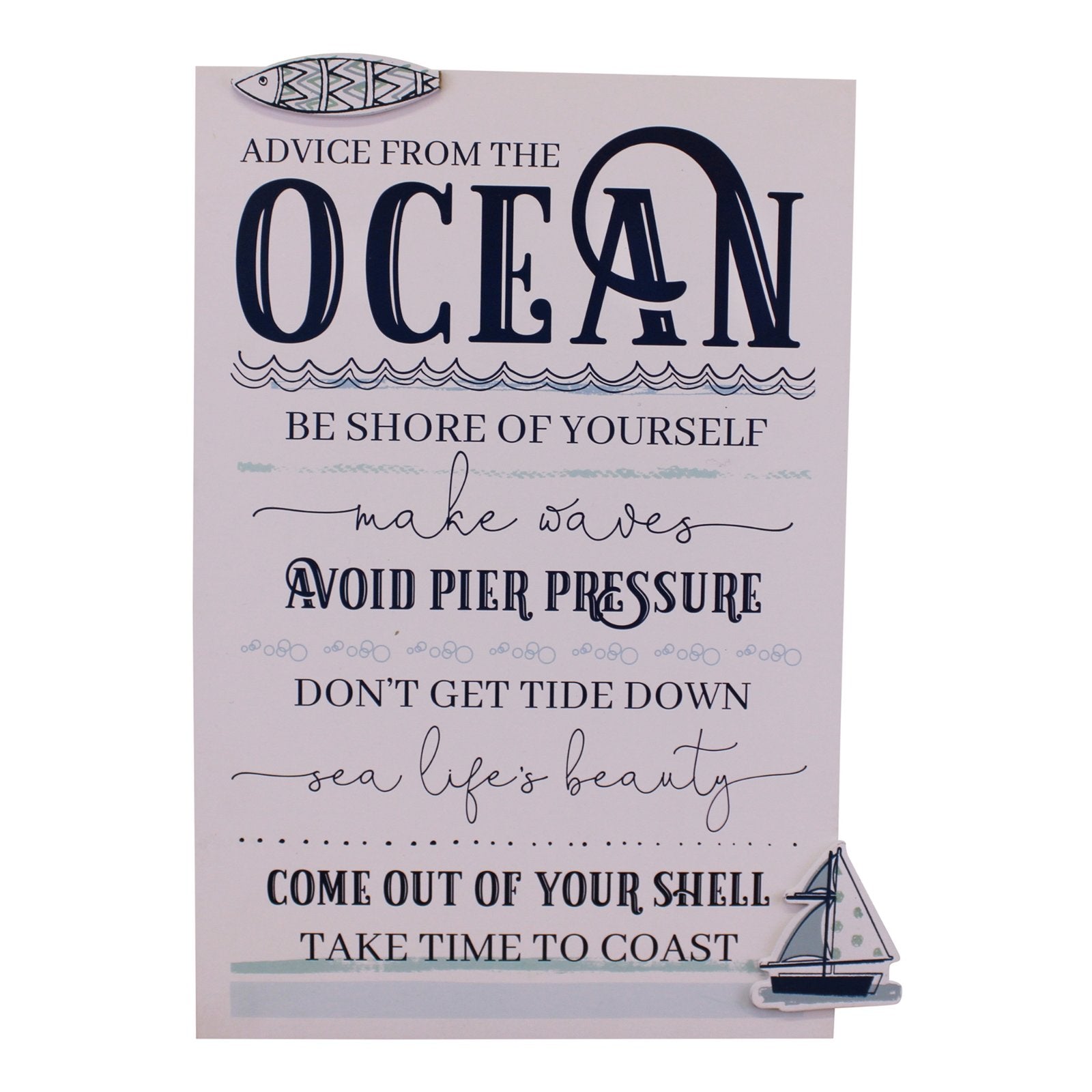 Rules Of The Ocean Wall Plaque - Kaftan direct