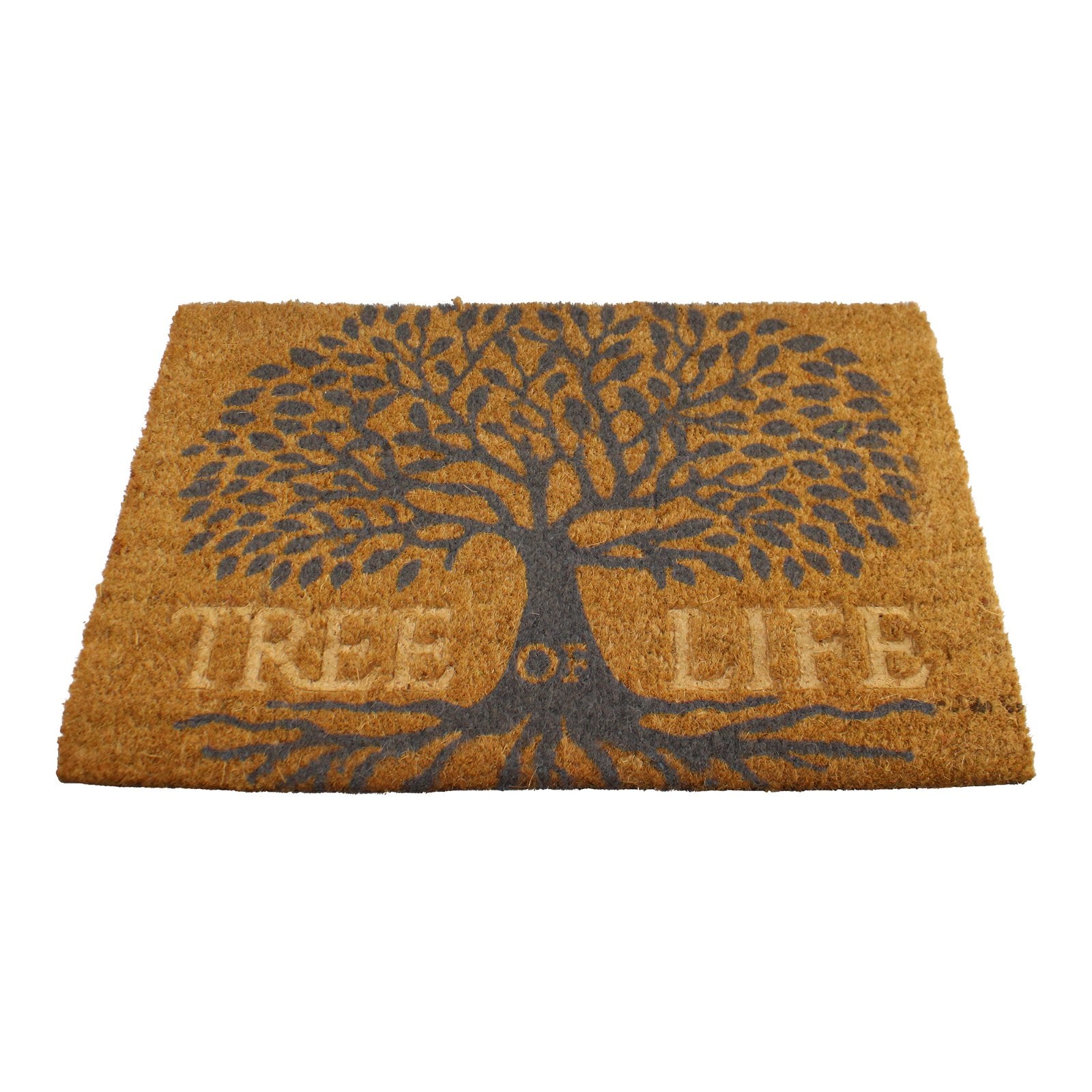 Tree Of Life Design Coir Doormat, 60x40cm - Kaftan direct