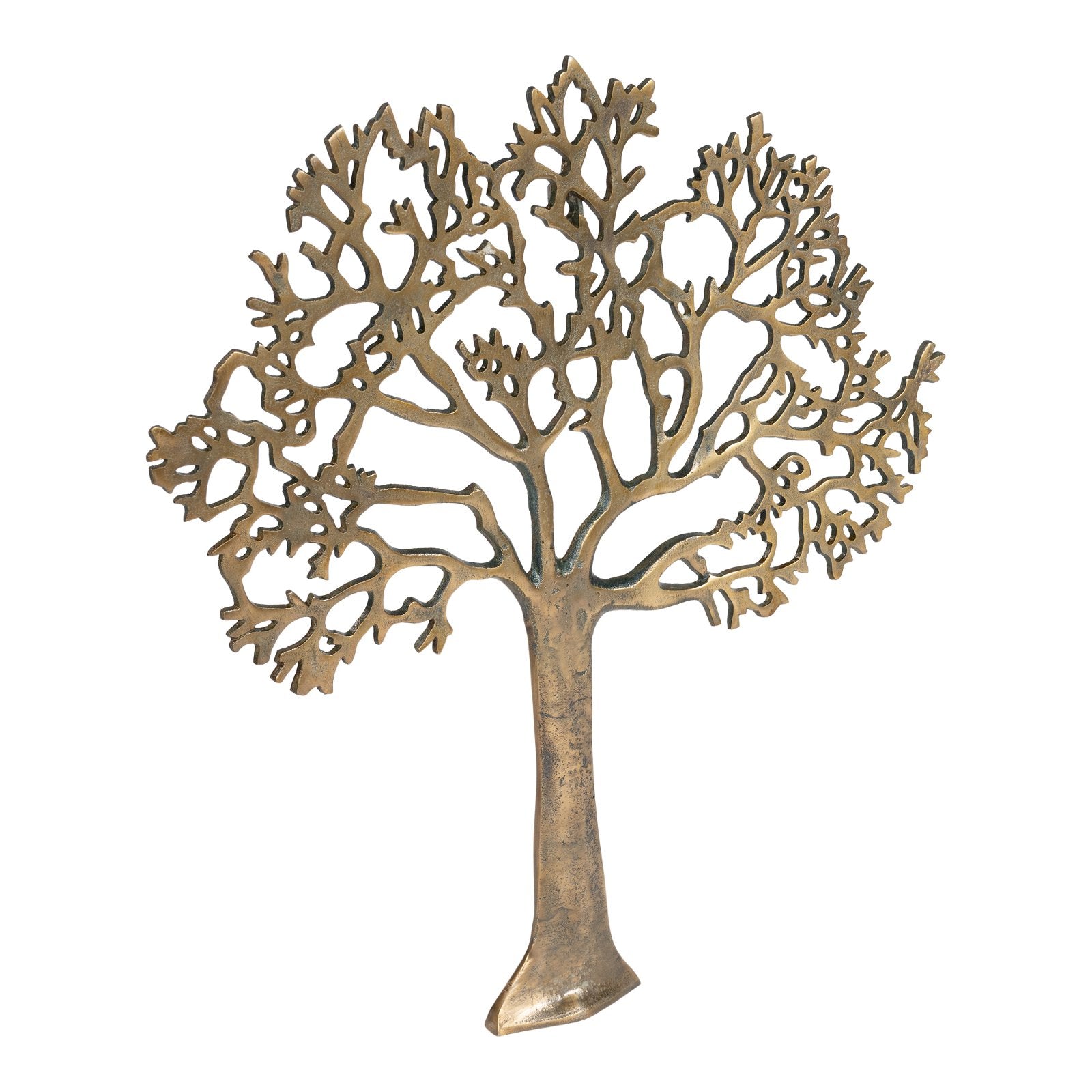 Large Gold Metal Tree Of Life Wall Plaque 61cm - Kaftan direct
