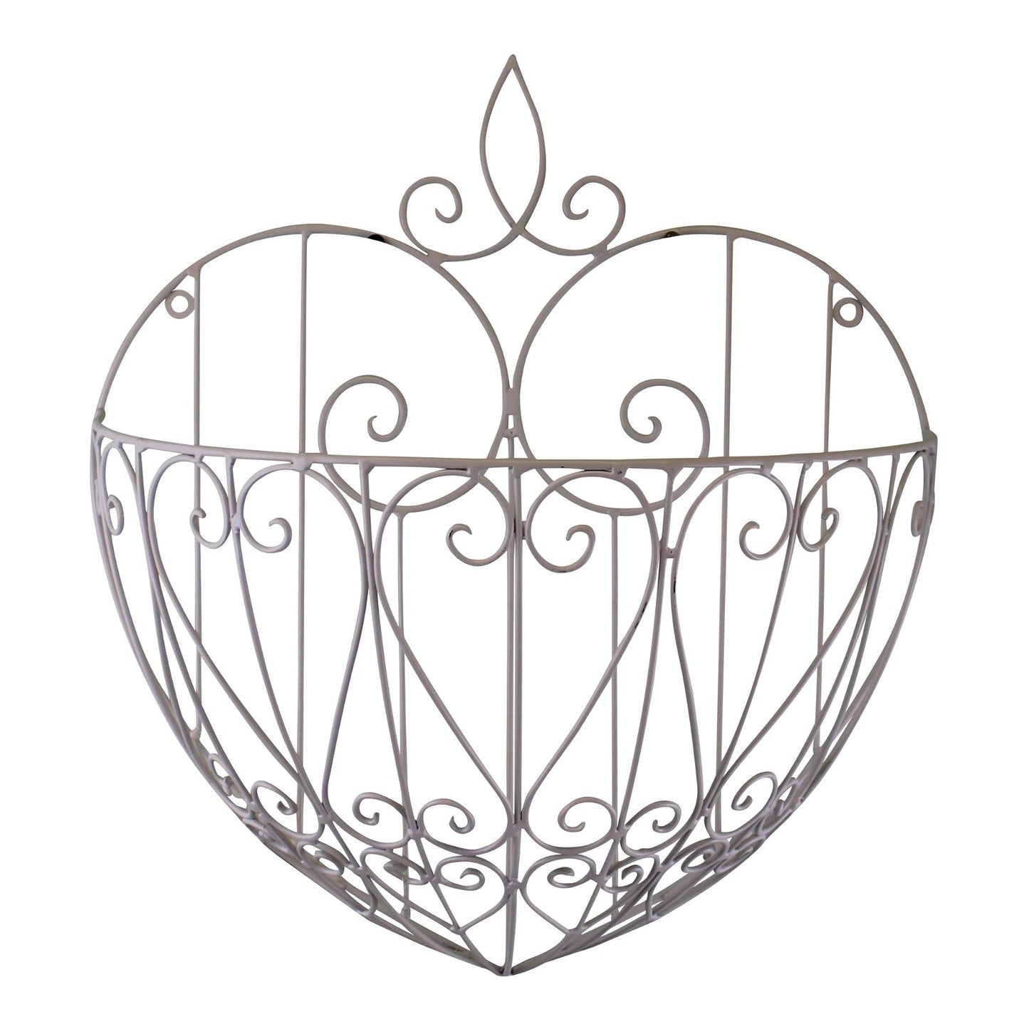 Large Cream Heart Shaped Wall Planter
