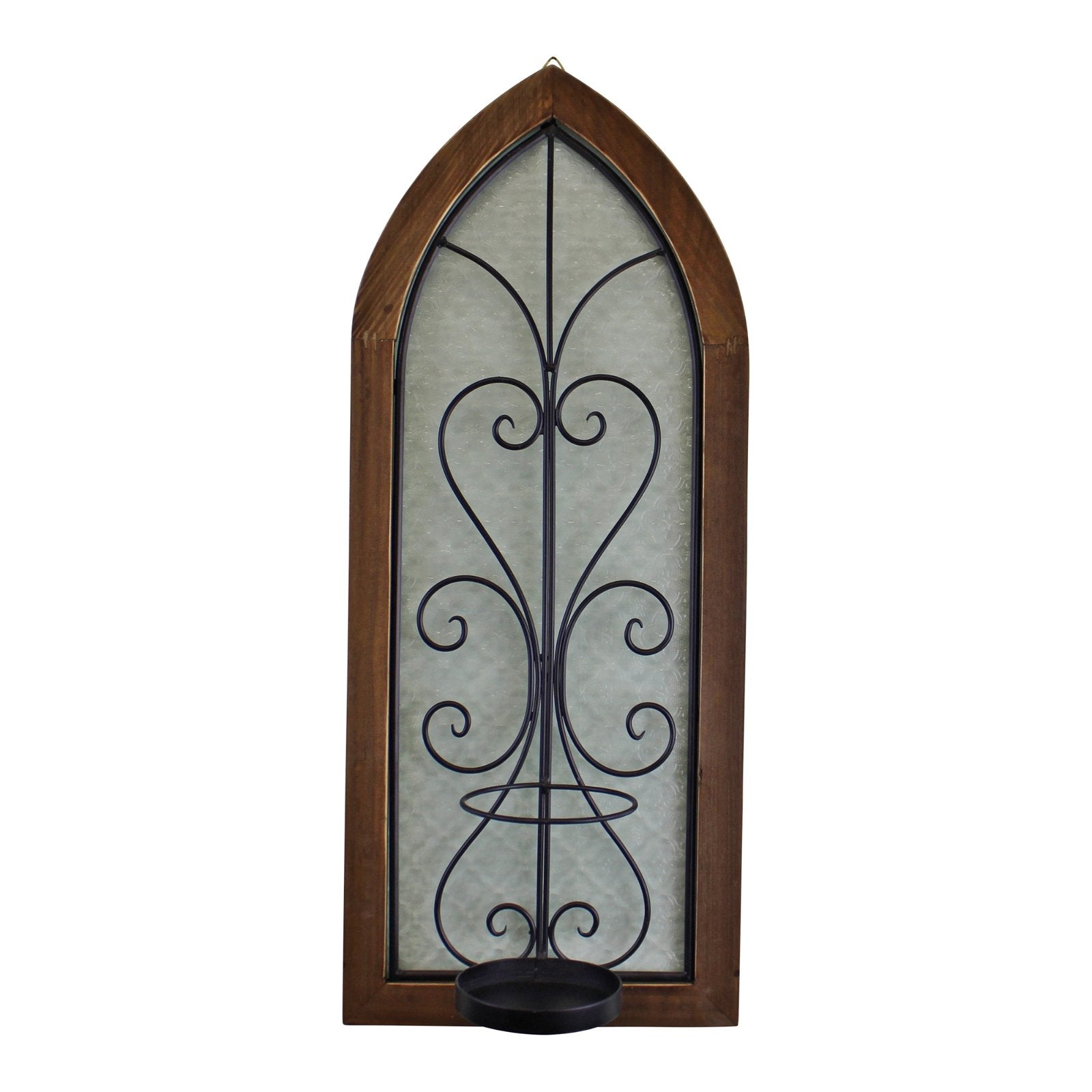 Candle Wall Sconce, Church Window Design - Kaftan direct
